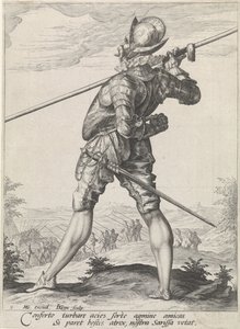 Pieker Oficiales y soldados (título de la serie) de Jacob de Gheyn (II)