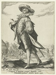 tesorero Oficiales y soldados (título de la serie) de Jacob de Gheyn (II)