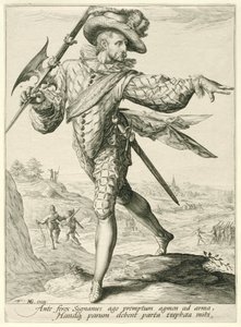 Sargento Oficiales y soldados (título de la serie) de Jacob de Gheyn (II)