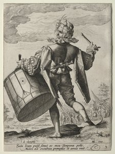 Tamborilero, 1587 de Jacob de Gheyn II