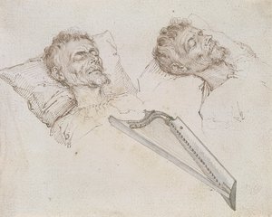 Karel van Mander en su lecho de muerte