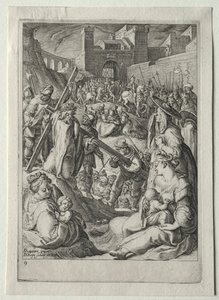 Juego de la Pasión:  Cristo en la Cruz de Jacob de Gheyn II
