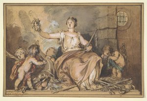 Alegoría de la guerra y la paz de Jacob de Wit