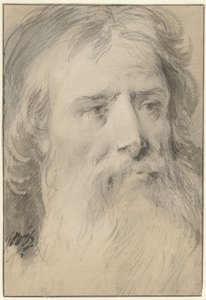 Cabeza de hombre con una gran barba. de Jacob de Wit