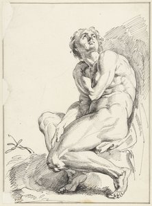 hombre desnudo de Jacob de Wit