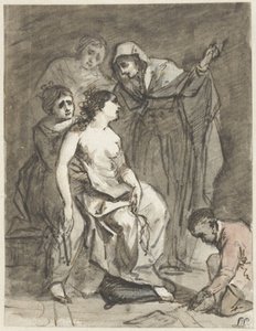 Esbozo de una Magdalena penitente (?) de Jacob de Wit