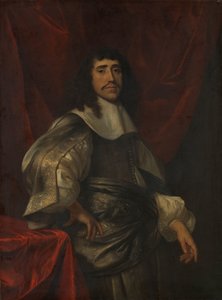 Retrato de un hombre, que se cree que es Christoffel van Gangelt, segundo marido de Lucrecia Boudaen de Jacob van Loo (attributed to)
