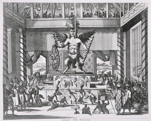 Dios mexicano Huitzilopochtli, de 