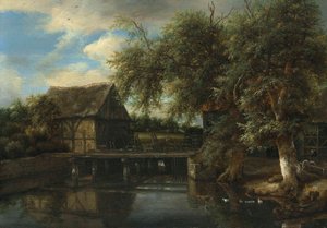 Un molino de agua de Jacob van Ruisdael
