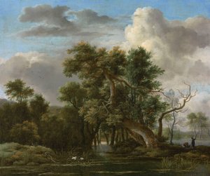 Una piscina en el bosque de Jacob van Ruisdael