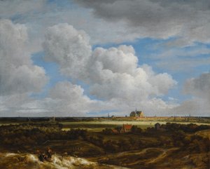 Alemán: Blick auf Haarlem Vista de Haarlem (Haerlempje) de Jacob van Ruisdael