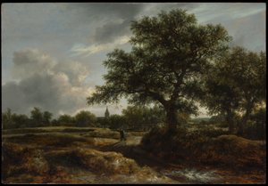 Paisaje con un Pueblo en la Distancia