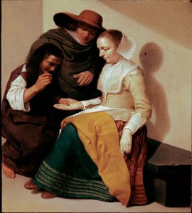 La adivina (detalle) de Jacob van Velsen