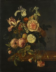 Naturaleza muerta con flores de Jacob van Walscapelle (attributed to)