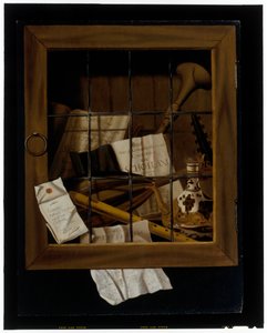 Un bodegón trampantojo de Jacob van Walscapelle