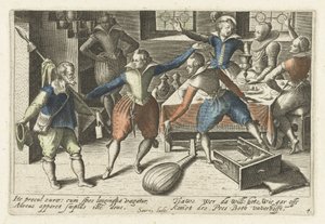 Studentenfeest
Pugillus facetiarum iconographicarum in studiosorum (...) (título de la serie) de Jacob van der Heyden