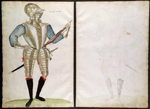 Armadura para Sir John Smith, del Álbum de un Armero Isabelino de Jacobe Halder