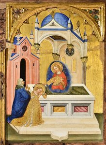Lucia rezando en la tumba de Santa Águeda, c.1410 de Jacobello del Fiore.