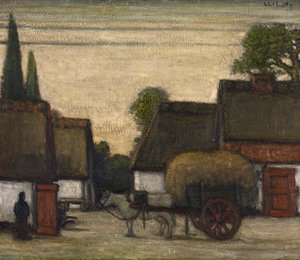 Carro de heno (óleo sobre lienzo) de Jacobs Smits