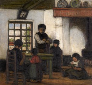 Interior del Campine (óleo sobre lienzo) de Jacobs Smits
