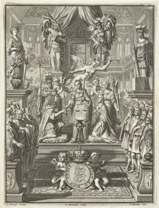 Coronación de Guillermo III y María Estuardo, 1689 de Jacobus Baptist