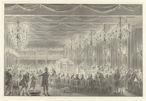 Comida de la Alianza en Amsterdam, 1786 de Jacobus Buys (signed by artist)