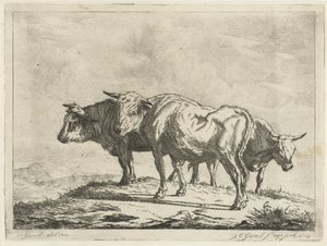 tres bueyes de Jacobus Cornelis Gaal