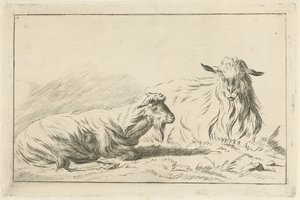 Dos cabras mentirosas de Jacobus Cornelis Gaal