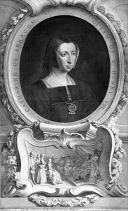 Catalina de Aragón 1485-1536, 1744 de Jacobus Houbraken