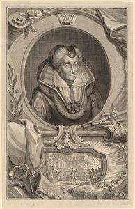 Louise de Coligny de Jacobus Houbraken