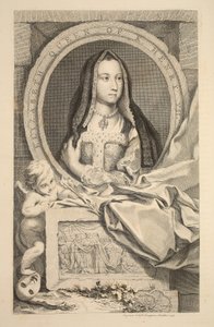 Retrato de Isabel, Reina de Enrique VII, ilustración de 