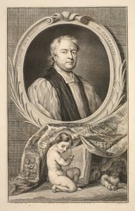 Retrato de Tillotson, Arzobispo de Canterbury, ilustración de 