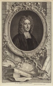 Samuel Clarke, filósofo y clérigo inglés (grabado) de Jacobus Houbraken