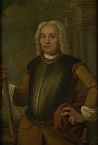 Retrato de Johannes Thedens, Gobernador General de la Compañía Holandesa de las Indias Orientales de Jacobus Oliphant
