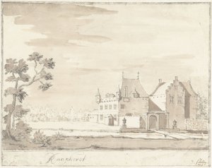 Castillo de Raaphorst cerca de Wassenaar Raaphorst (título sobre el objeto) de Jacobus Stellingwerff