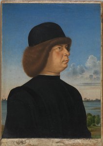 Retrato de Alvise Contarini(); (verso) Un corzo atado