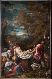 El entierro del cuerpo de Cristo de Jacopo (1510 92) Bassano