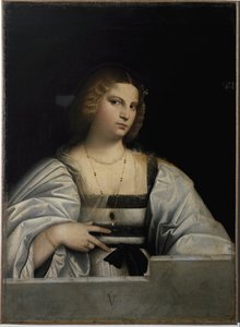 Retrato de una dama, Alegoría de la Virginidad de Jacopo (c.1480 1528) Palma