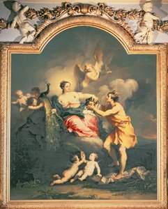 Juno recibe la cabeza de Argus (petróleo) de Jacopo Amigoni