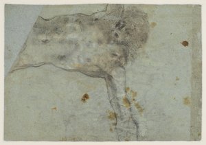 Estudio de un Cristo crucificado, verso, siglo XVI
