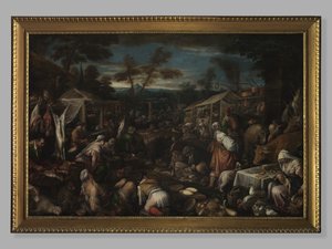El gran mercado, c.1580-85 de Jacopo Bassano