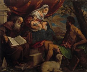 Virgen y Niño con San Juan Bautista y San Antonio Abad