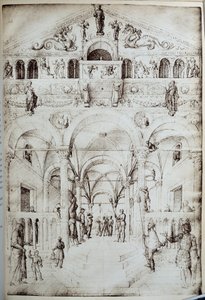 La flagelación de Cristo de Jacopo Bellini