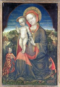 La Madonna de la Humildad adorada por Leonello d