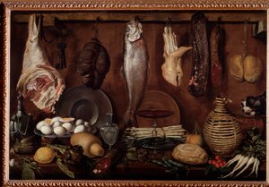 Despensa con comida y vajilla de Jacopo Chimenti Empoli