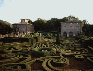 Vista de Villa Lante de Jacopo Vignola
