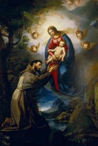 Aparición de la Virgen a San Francisco de Jacopo Ligozzi