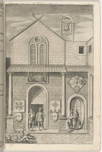 Fachada de la iglesia menor [lámina E] de Jacopo Ligozzi