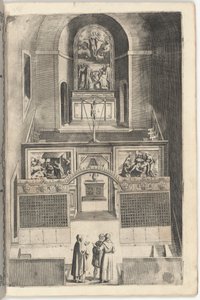 Interior de la Iglesia Menor [lámina F] de Jacopo Ligozzi