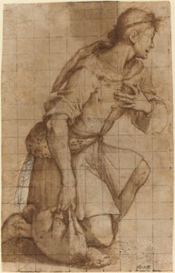 Pastor arrodillado de Jacopo Ligozzi